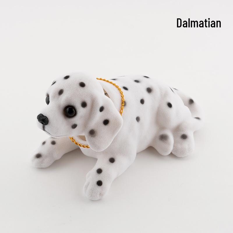 Resin Shaking Head Dog Figurine Car Ornament