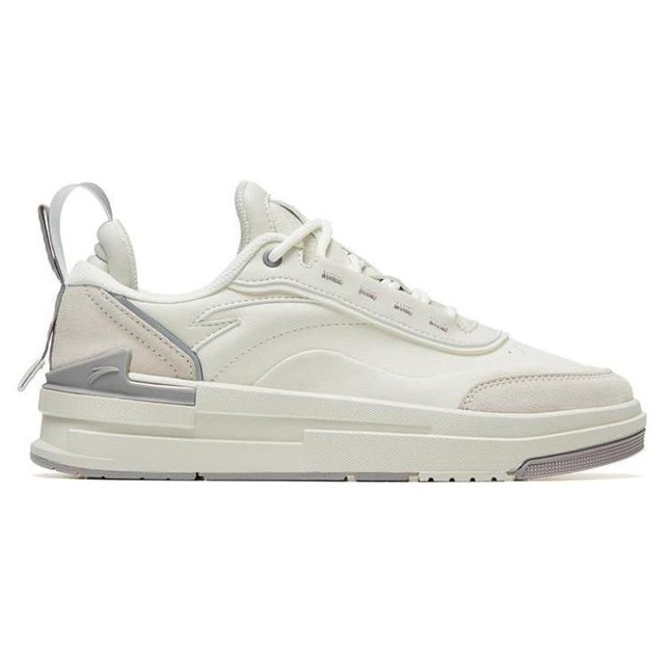 Anta Bump Slip Resistant Cushioning Abrasion Resistant Low top Skateboard Shoes Women's Gray 922248068-3