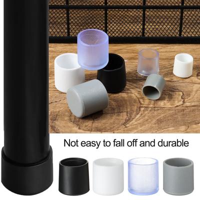 Protectores de Suelo Calcetines de Fondo Redondo Almohadillas de Silicona Tapones para Patas de Silla Pies de Mueble Cubierta de Tubo de Plástico