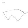 New in Fashion Crystal Sunglasses Frames For Women Small Diamond Eyeglasses Line Alloy Frame Eyewear Punk Half Frame Glasses