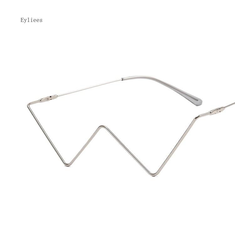 New in Fashion Crystal Sunglasses Frames For Women Small Diamond Eyeglasses Line Alloy Frame Eyewear Punk Half Frame Glasses