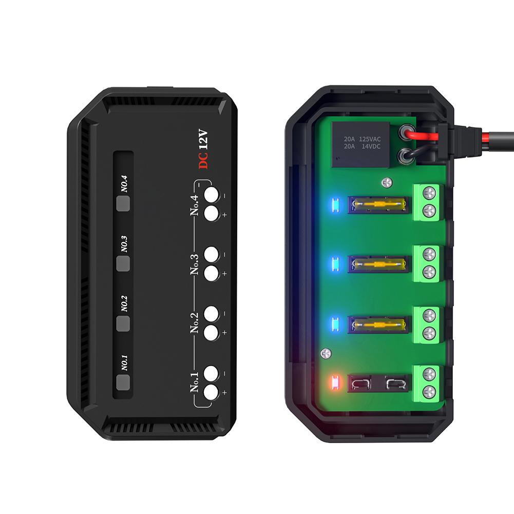 Quick Wire Fuse Box Electrical Insulation Car Fuse Holder Box LED Indicator Light Heat-resistant for Car Motorcycle
