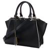 Fendi Petite Troisur Handtasche 8BH333 2WEGE-Schultertasche schwarzes Leder Damen Gebraucht
