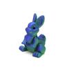 Surprise Opening Easter Egg with Bunny Inside 3D Printed Pastel Rabbit Figurine Set, Miniature Collectible Decor for Kids Gift