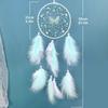 Butterfly Dream Catcher Pink Feather Pendant Creative Hand-woven Bedroom Curtain Hanging Ornaments Birthday Gift Home Decoration