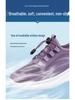 Women's Lightweight Breathable Mesh Sneakers - Non-Slip Soft Sole Walking Shoes for Middle-Aged & Elderly