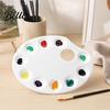 Portable Pigment Holder Thickened Painting Ten-hole Mixing Color Paint Palette Tray Durable Palette for Kids Plastic Art Supplies Watercolor