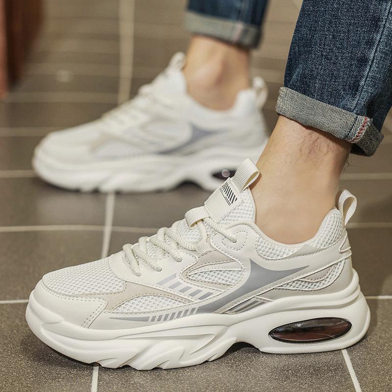 Daddy Shoes Men S Breathable Soft-Soled Casual Shoes Men S Height Increase Lightweight Thick-Soled Air Cushion Fashion Trendy Shoes 39