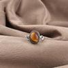 Yellow Tiger's Eye Gemstone Ring Jewelry, 925 Solid Sterling Silver Jewelry, Handmade Ring Gift For Women