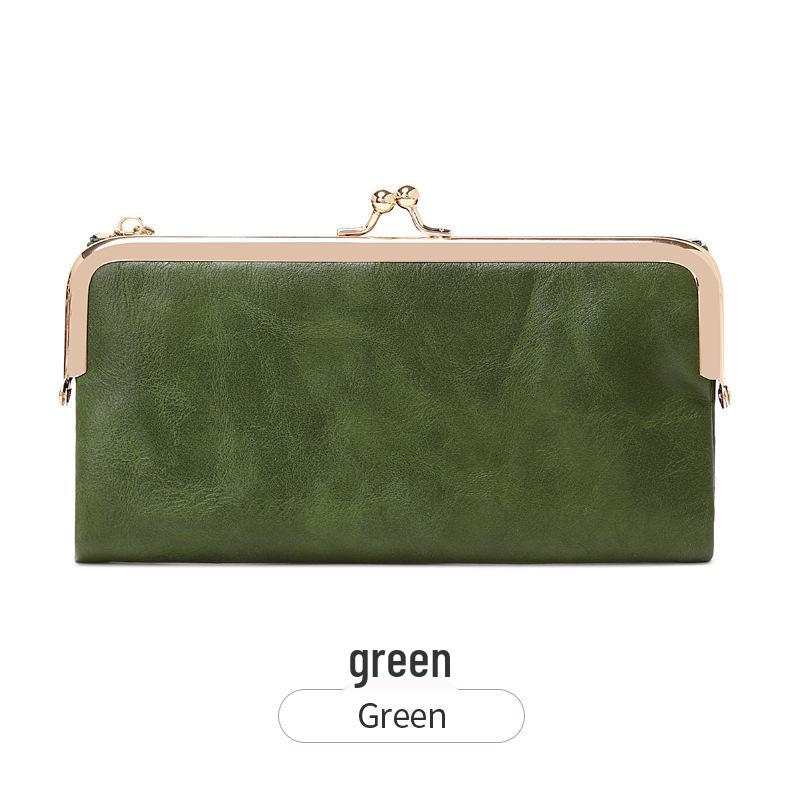 

Женский ретро кошелек-клипса, складной: Универсальный, многофункциональный кошелек для монет и клатч