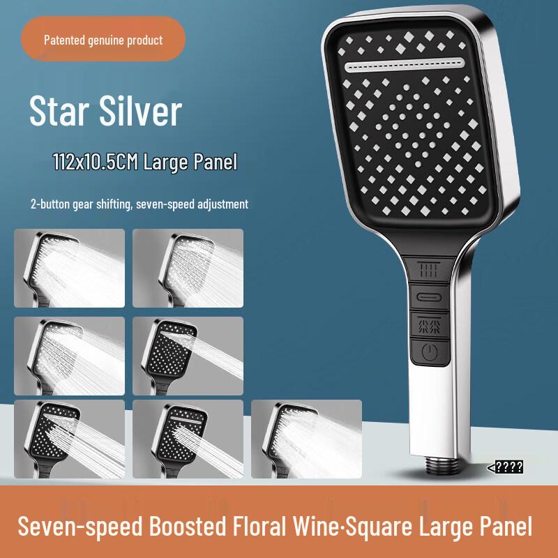 

7-Setting High-Pressure Self-Cleaning Shower Head