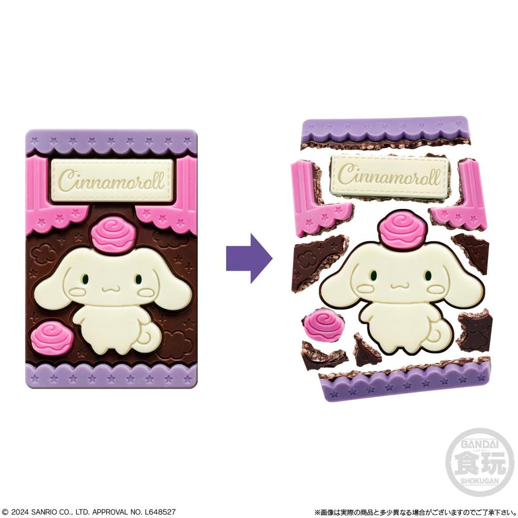 BANDAI Sanrio Characters Charapaki with Lavamas Ver. 10-Piece Box (Candy Toy) Semi-Chocolate