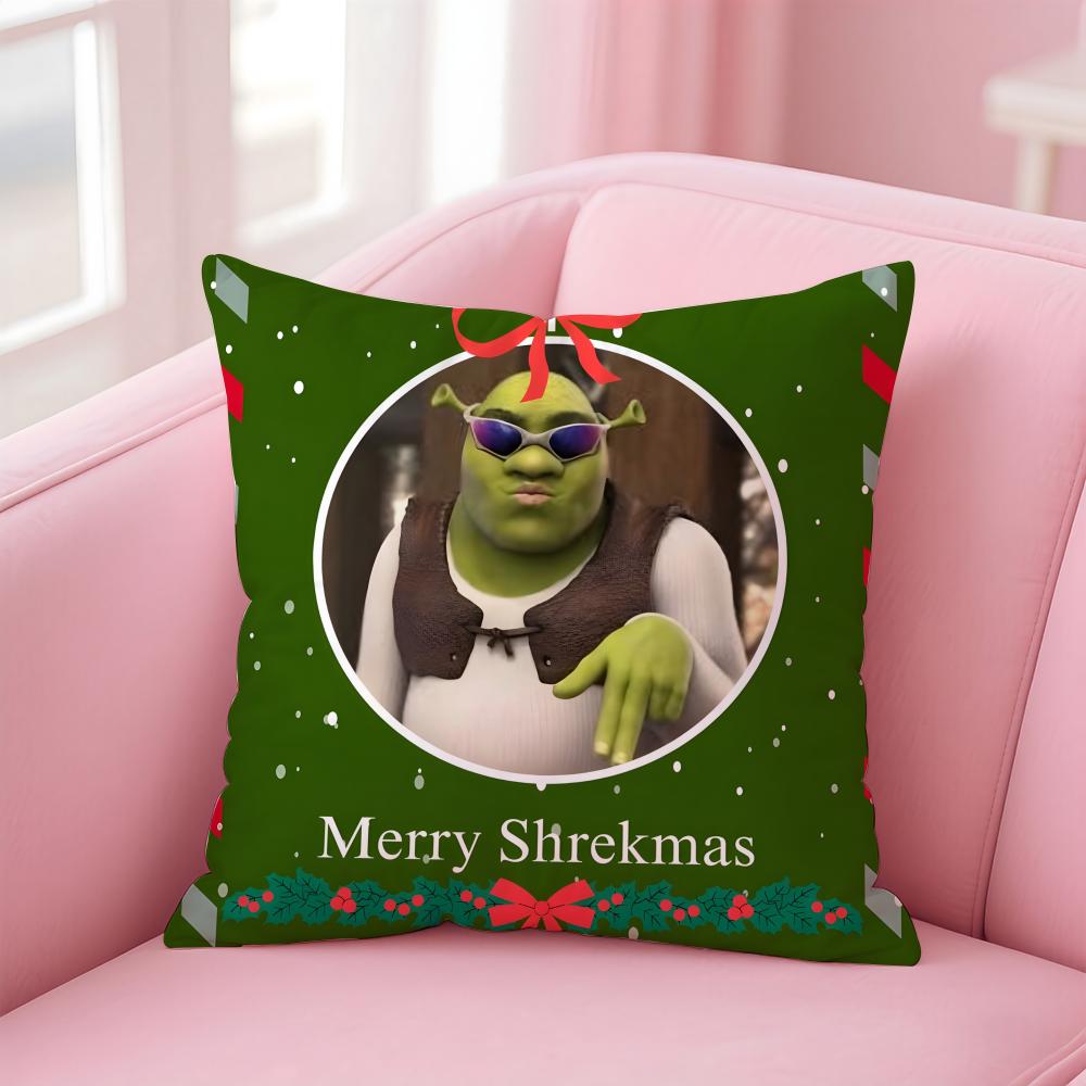 Аниме S-ShrekS Наволочка Удобная Двусторонняя Наволочка Идеально для Автомобиля Дивана Спальни и Не Только 12x12Inch