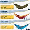 Ticket To The Moon Original Outdoor Camping Army Japanese 41036 Hammock, Green/Brown (Official Product)