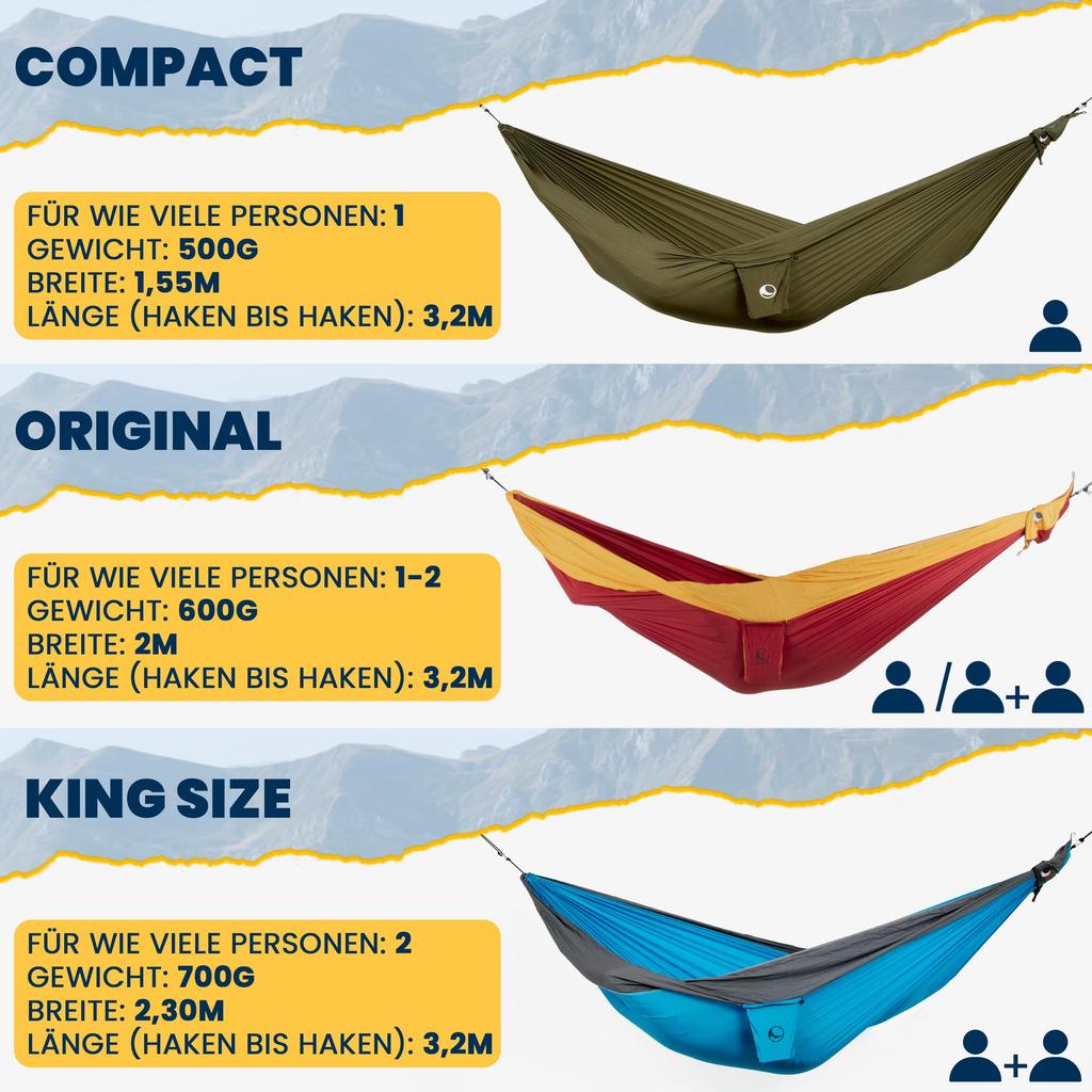 Ticket To The Moon Original Outdoor Camping Army Japanese 41036 Hammock, Green/Brown (Official Product)