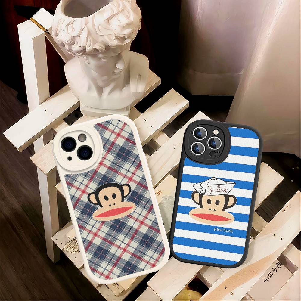 Berühmte Luxuriöse P-Paul F-Frank Leder Handyhülle Für IPhone 15 14 13 Pro Max 12 11 16 Plus Handyhülle