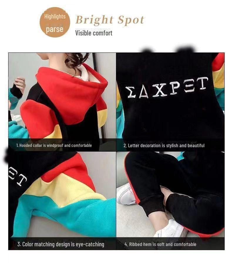 Plüschanzug für Mädchen: Trendiges Herbst-Winter 2025 Sweatshirt für mittlere und große Kinder.