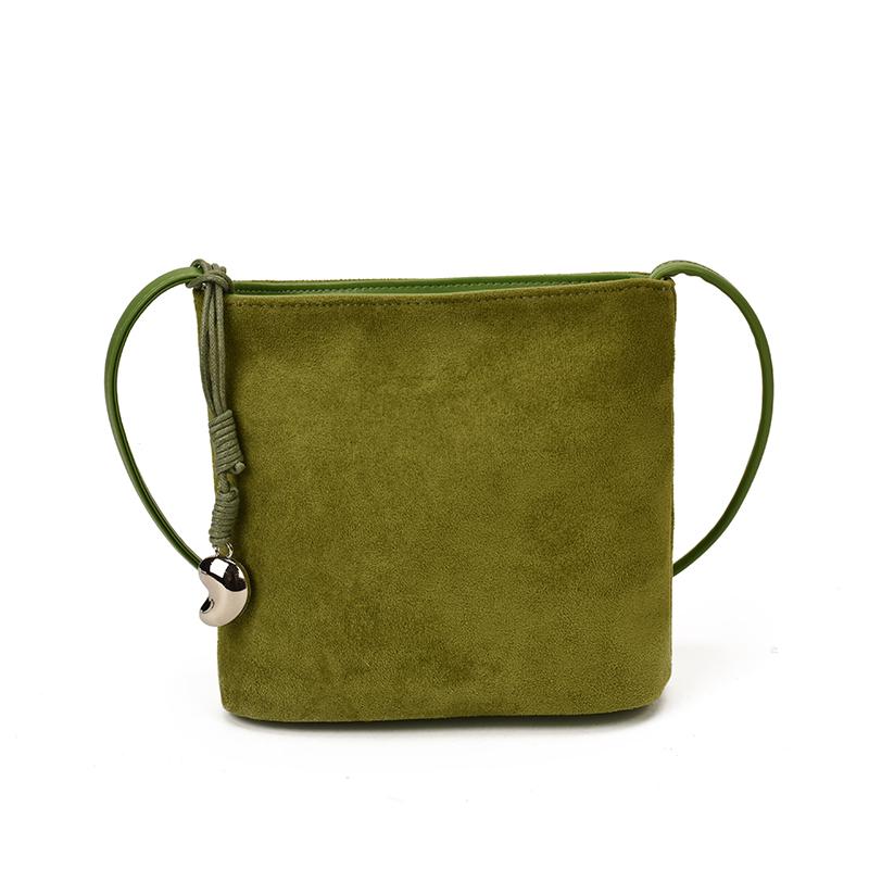 Stylish Design Exquisite Faux Suede Square Shoulder Bags Solid Zipper Persality 2026 Autumn Winter New Armpit Bags for Women
