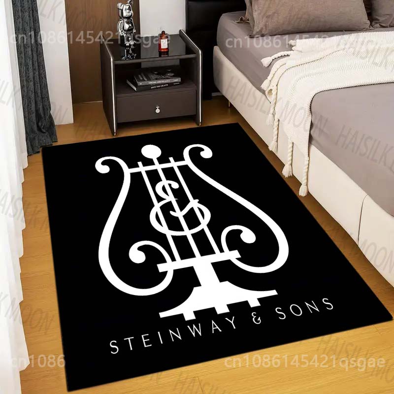 

New Product Piano S-STEINWAY Pattern Carpet for Living Room Bedroom Bathroom Mat Creative Doormat Sofa Home Decor Large Size 40x60cm