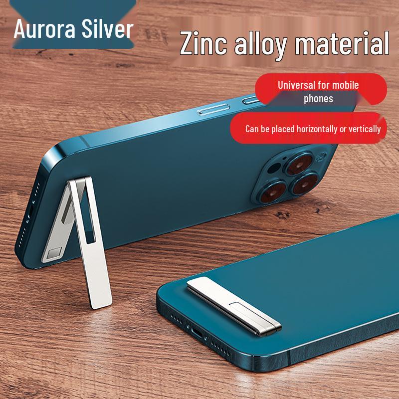 Ultra-Thin Metal Ring Stand: Invisible Adhesive Mobile Phone Holder