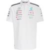Adidas X Mercedes-Amg Petronas F1 Collaboration Team Casual Comfortable Striped Polo Shirt Men tops White Black JW0586