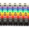 100PCS Plastic Materia Wire Number Label Snap-fit design Wire Label Tube  Cable Identification