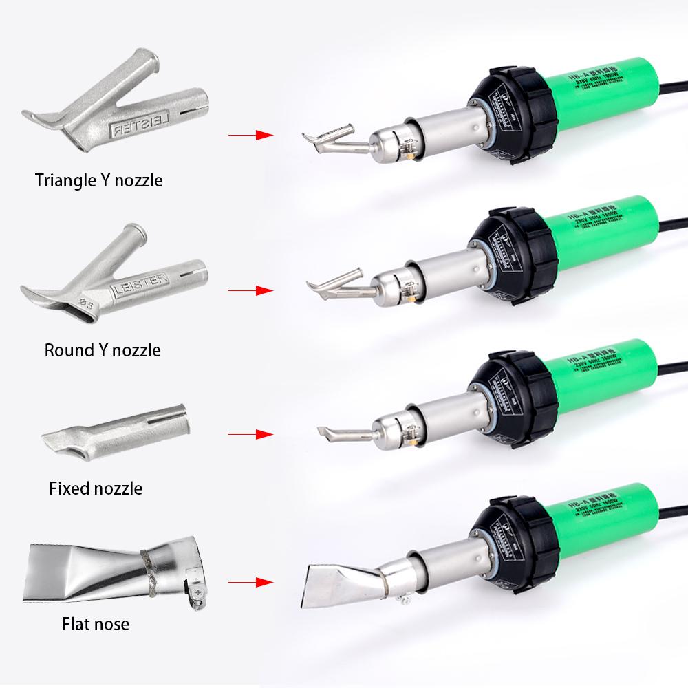Plastic Welding Machine Used For PP PVC Bumper  1600W 220V Plastic Welding Gun Hot  Air Blower Heat Torch Welder Nozzle