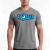 Aqua Band Logo Tshirt Summer Casual Cotton Tee Oversized Streetwear Tops Vintage Graphic Print Loose Fit Short Sleeve