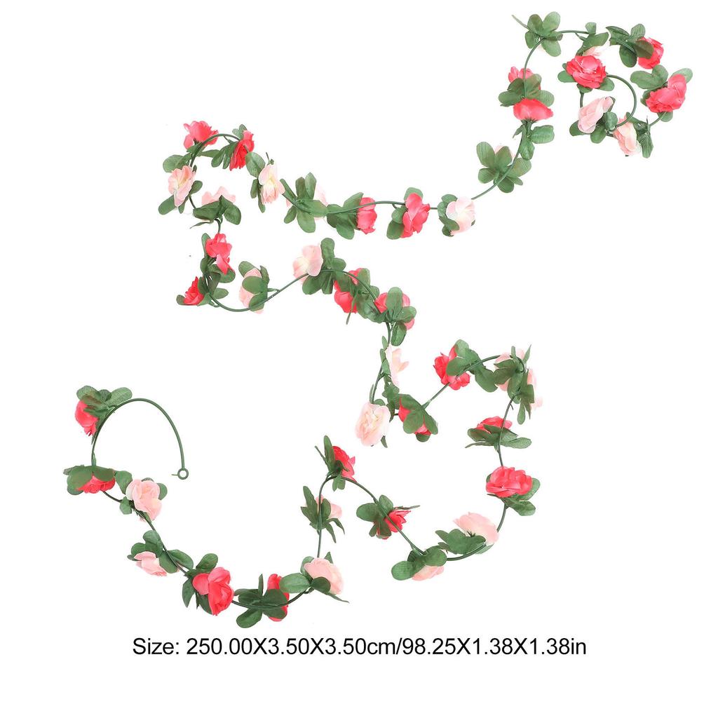 Realistic Artificial Rose Garland Vine Long For Wedding Arch Party Door Home Decor Floral Vines Room Decoration Simulation