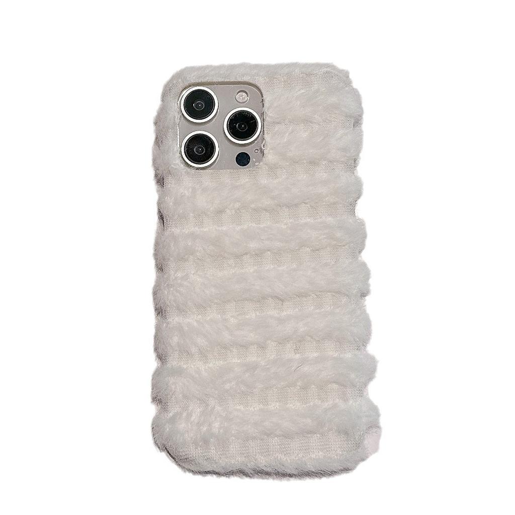 Autumn and Winter Xiaoxiangfeng Plush Is Suitable for Apple 14 Mobile Phone Case 15promax All-inclusive 12 Anti-drop Soft iPhone13 Women