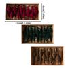 9Pcs Solid Color Velvet Christmas Ball Set Vintage Long Finial Hanging Ornaments  New Year