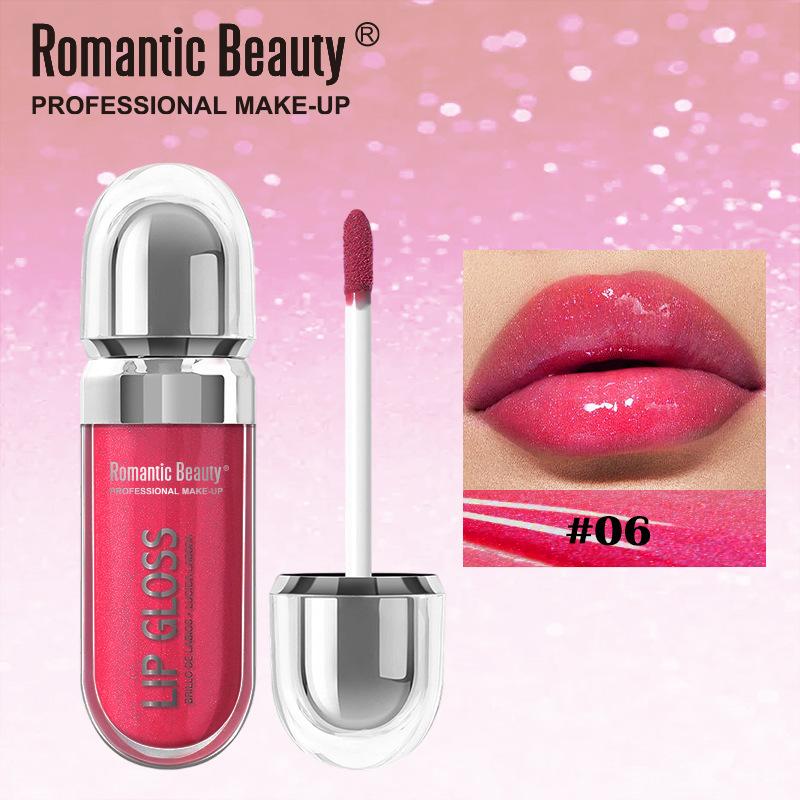 Mirror Pearlescent Lip Gloss Shimmer Plump Lip Gloss Easy to Color Lip Glaze Long-Lasting Liquid Lipstick Plumping Lip Oil