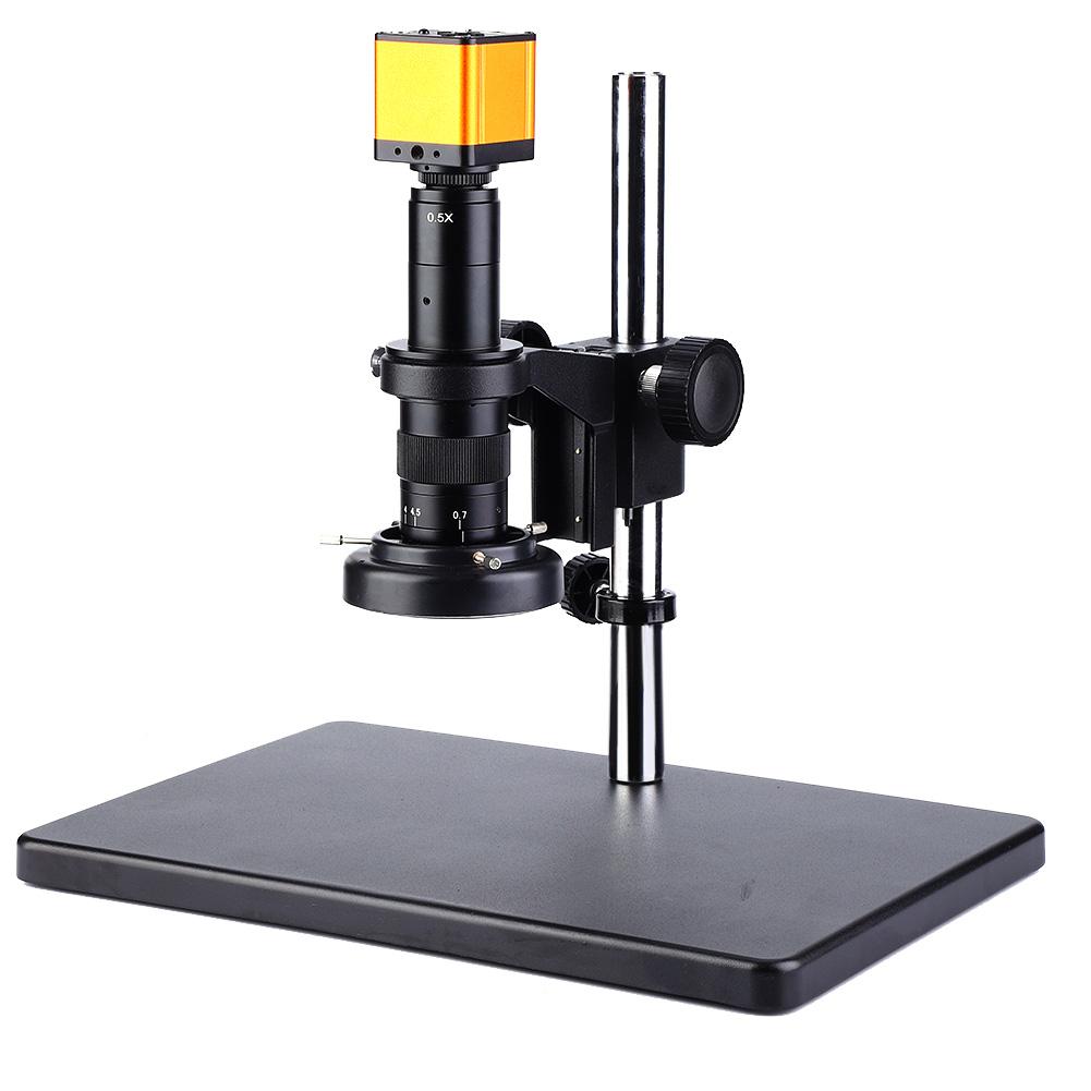 16MP HDMI USB Video Microscope Camera + 45LED Ring Light Universal Bracket