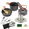 ZISIZ Outdoor Camping Teapot Cookware Set