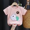 Cotton Tee Tops Boys and Girls Clothes Baby Summer T-shirts Kids Toddler Children's Clothing Cartoon Print