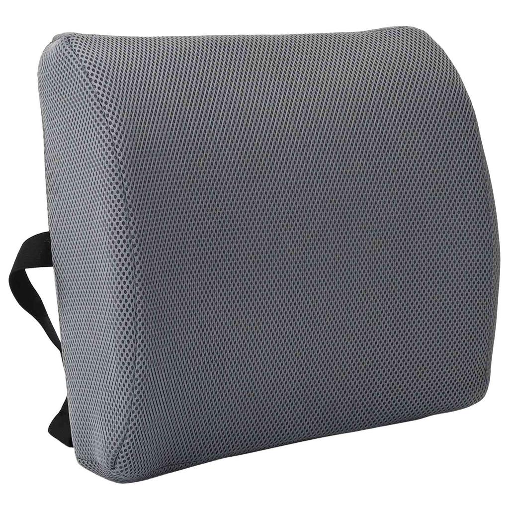 Back Cushion Gray Memory Foam 36 x 30 x 12 cm