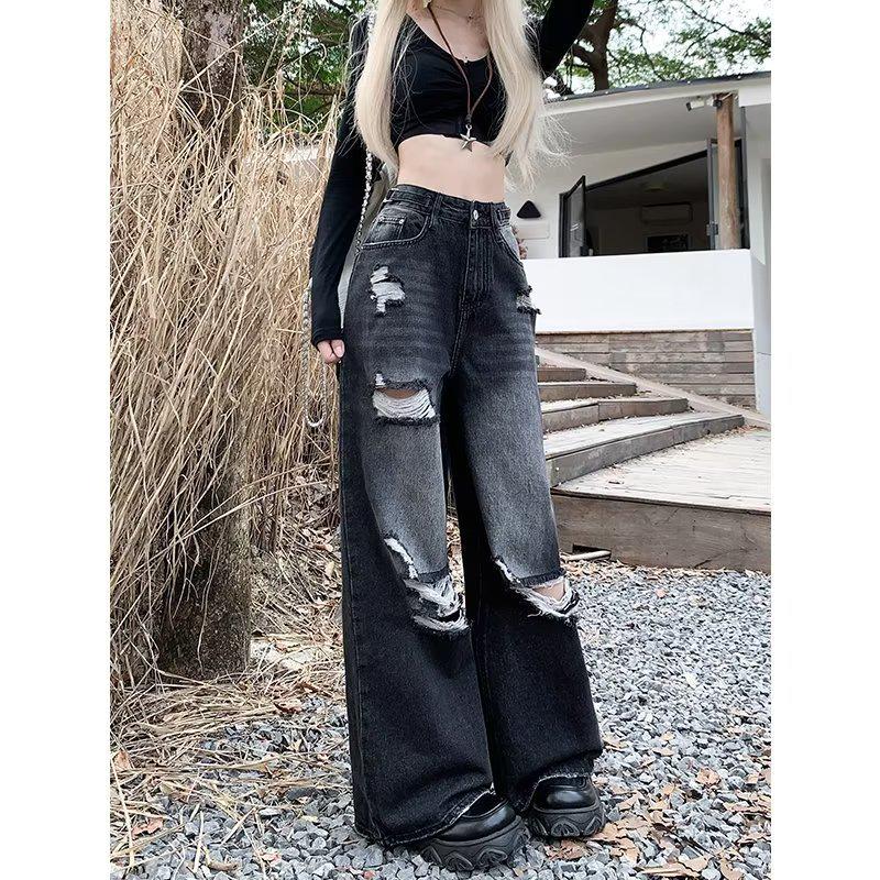 High-Quality Trendy Straight-Leg Oversized Autumn Jeans