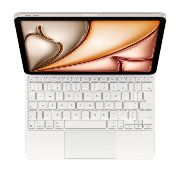 Klawiatura apple magic keyboard do ipada air 11 cali (m3) - angielski (międzynarodowy) mdfv4z/a biały