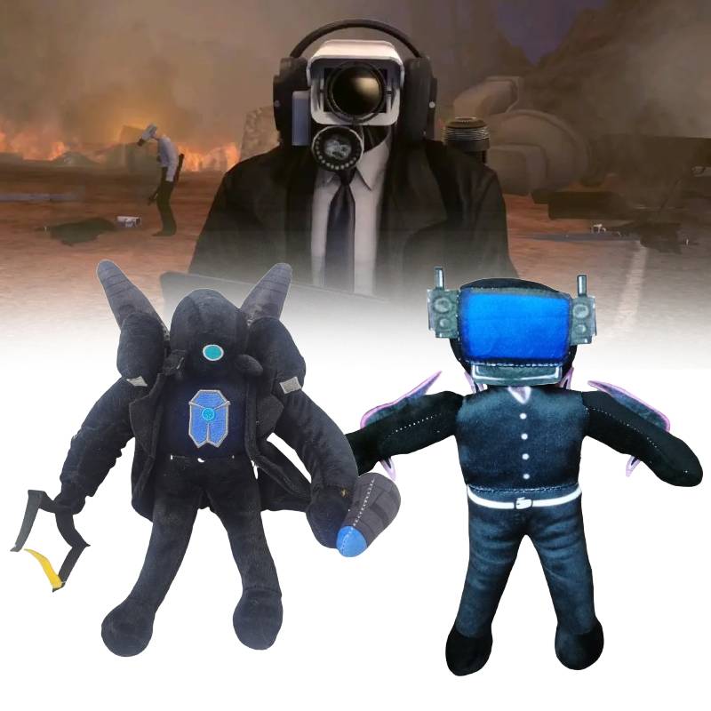 Skibidi Cameraman Toilet Tvman Plush Toy Cartoon Doll Child Sleep Gift Pillow