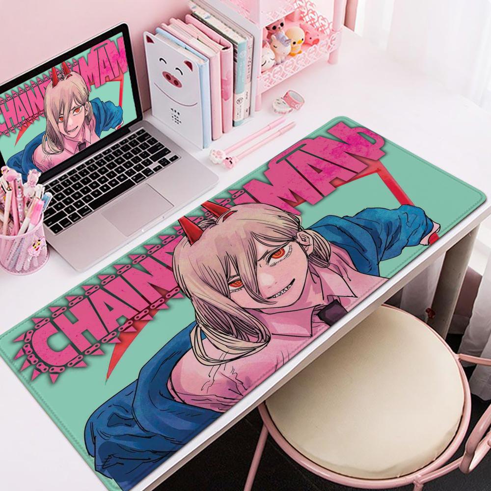 Chainsaw Man Mouse Pad xCM Nonslip Gaming Mousepad Gamer ESports Mouse Mat Game Mechanical Keyboard XXL Desk Mat