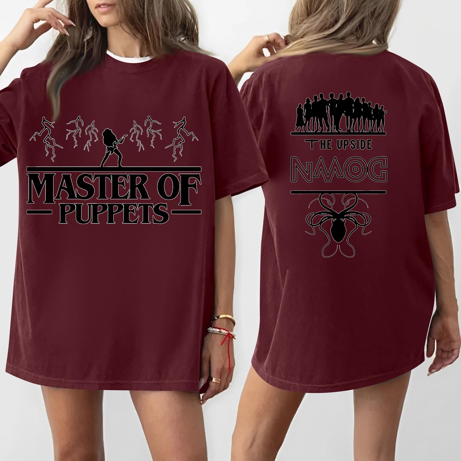 

Женская футболка с круглым вырезом и короткими рукавами с принтом XL винный