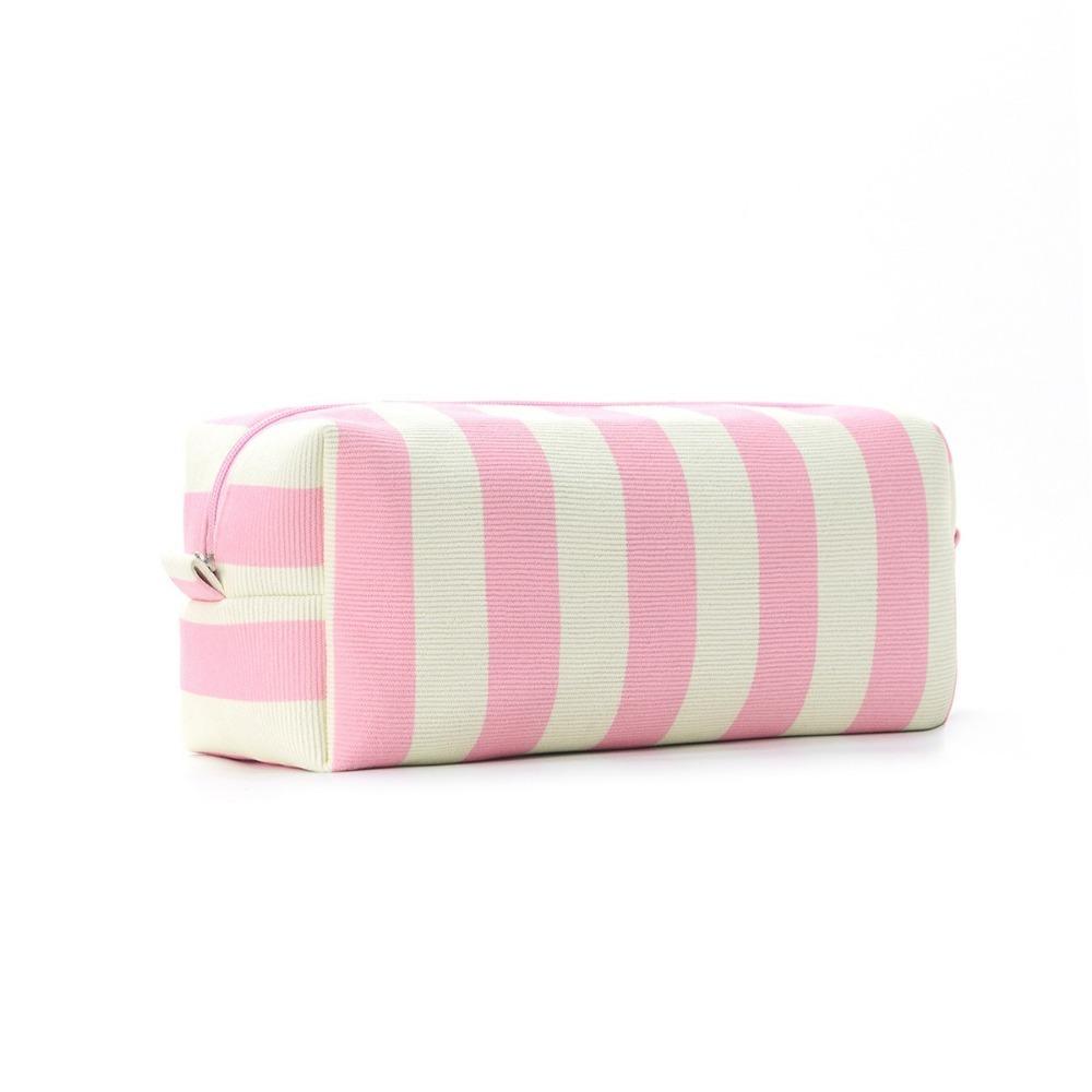 Stripe Curler Storage Bag Large Capacity Cosmetic Bag Toiletries Organization