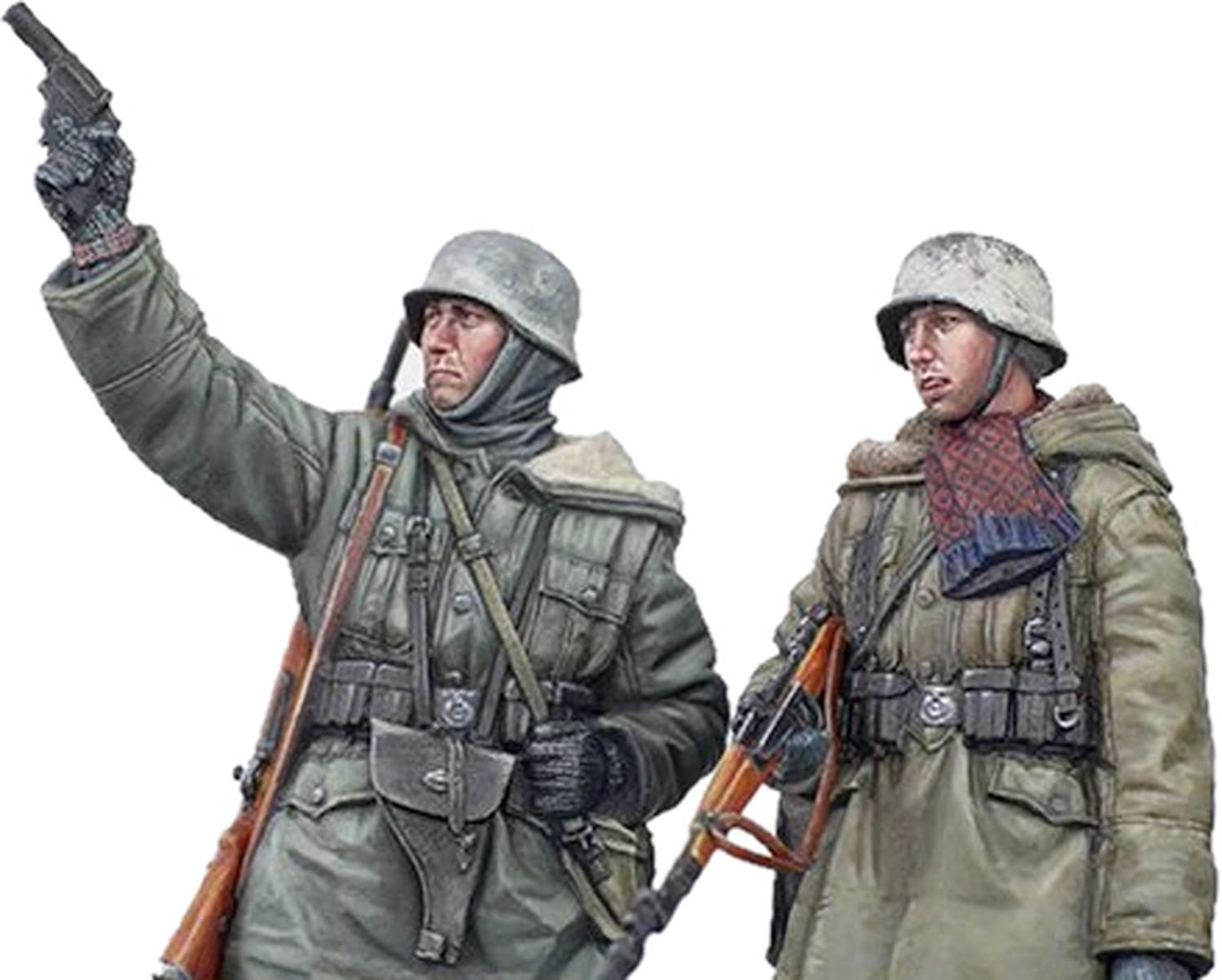 

Alpine Miniatures WW2 German Waffen SS Panzer Grenadier Kharkov Battle Set 2 Figures Resin Kit AM35326 1/35 (Human)