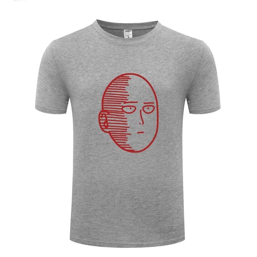 One Punch ONE Oppai Μπλουζάκια Unisex Anime Κινούμενα Σχέδια Κοντομάνικα Λαιμόκοψη O Βαμβακερό Unisex Μπλουζάκι Cool Αστείο Streetwear Τοπ Μπλουζάκι Μεγάλο Μέγεθος