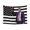 Charlie Kirk American Flag Tapestry - Colorful Polyester Wall Hanging Tablecloth Retro Blanket For Room Decor Flat Print