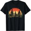 Outdoor Baum Naturliebhaber Wildtiere Retro Wald T-Shirt