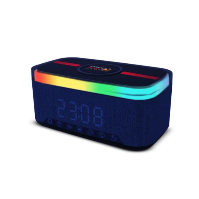 Haut-parleur Réveil - RED BULL - Modèle Noir - Bluetooth 5.0 - Radio FM - Écran LED Multicolore