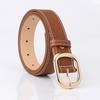 Korean-style Fashionable Women's Wide Belt Casual Decorative Jeans with Black Trendy Belt