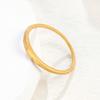 Japanese Sand Gold Small Star Plain Ring, Exquisite High-grade Matte Ring, Titanium Steel Electroplating Stacked Accessories