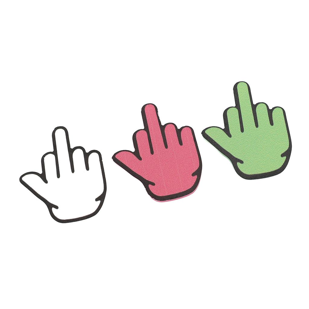 6PCS Suction Cup Middle Finger Sticker Funny Powerful Suction Multipurpose Wear Resistant for Phone 